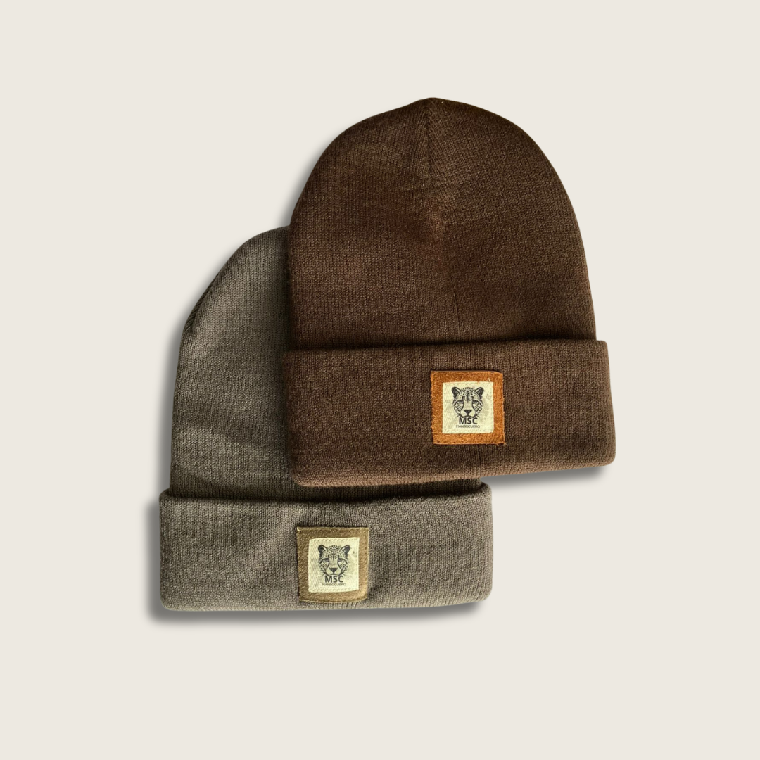 Gorro de lana gris
