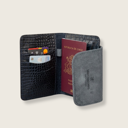 Porta Pasaporte Travesía Azúl