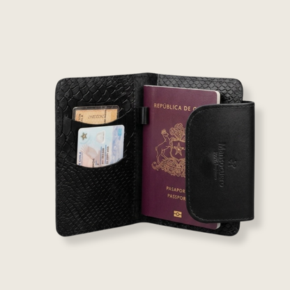 Porta Pasaporte Travesía Negro