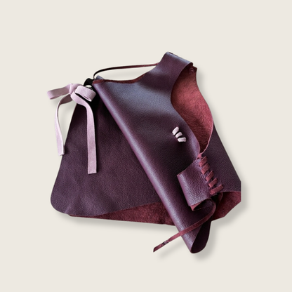 Top artesanal Nerea - cuero ajustable